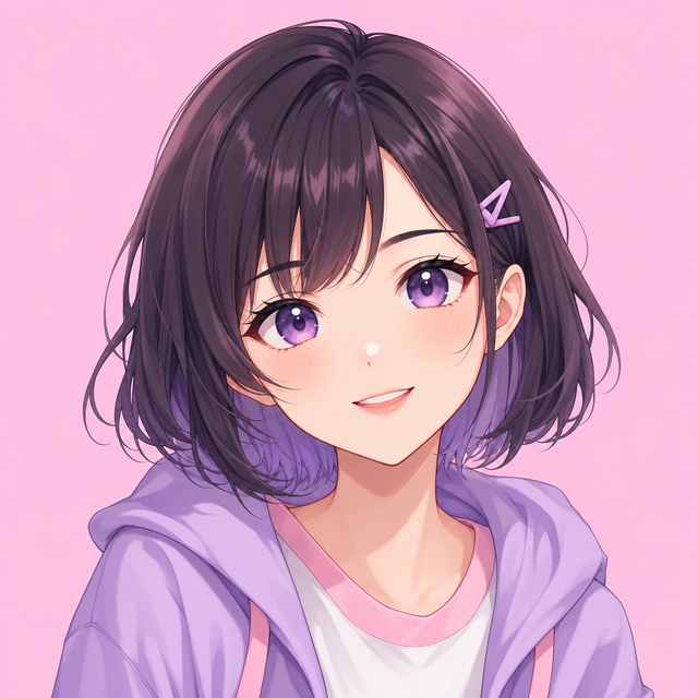 Cô gái Anime AI voice cartoon portrait
