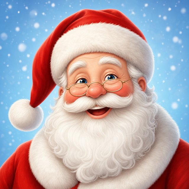 Ông Già Noel AI voice cartoon portrait